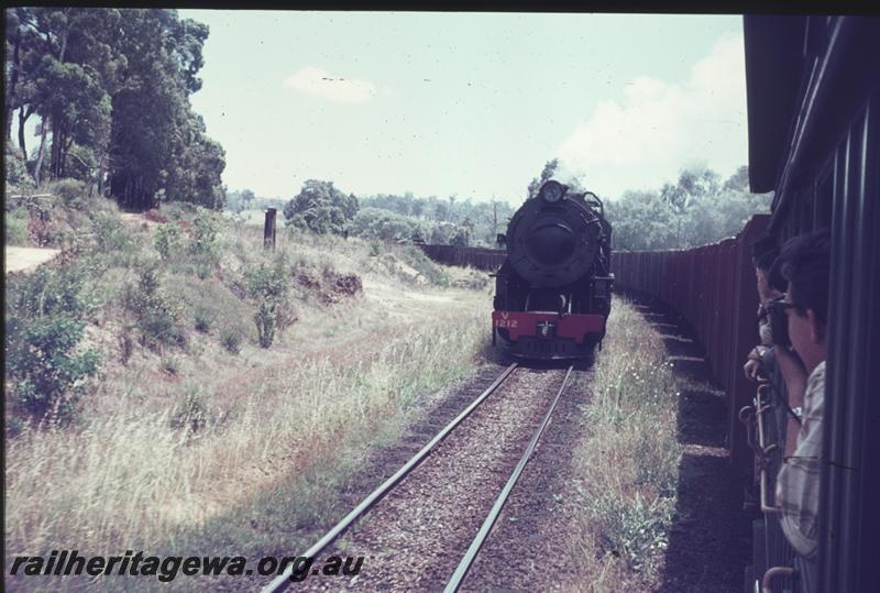 T01596
V class 1212, BN line, view from passing train
