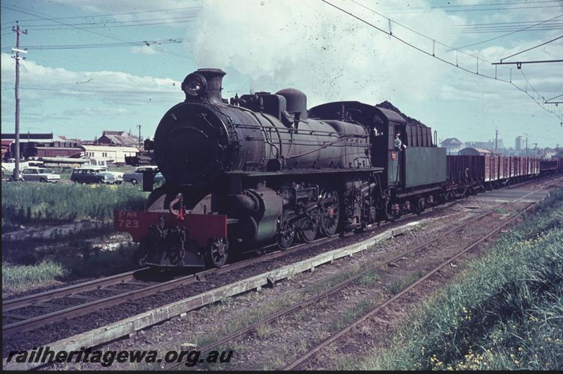 T02318
PMR class 723, East Perth, SWR line, goods train 
