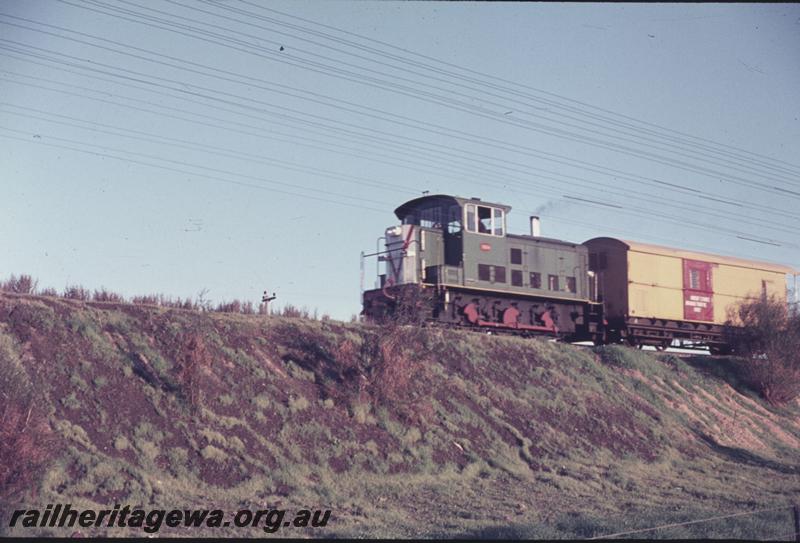 T02635
T class 1804, near Northam/Spencers Brook, hauling a yellow Z van with a red door, GSR line (previously ER line).
