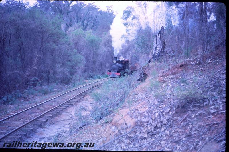 T03031
SSM loco approaching blowing smoke. Pemberton
