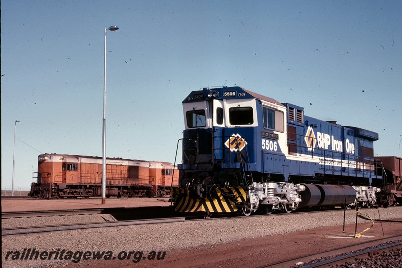 T05181
BHP Iron Ore (BHPIO) Goldsworthy Joint Venture C36-7M class 5506 