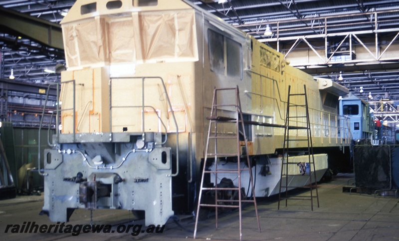 T05547
Hamersley Iron Alco rebuild- under construction Comengs works Bassendean
