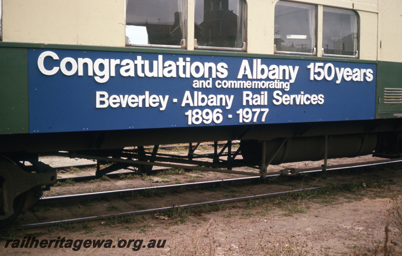 T05704
AYS class 461 buffet car with a banner on the carriage side 