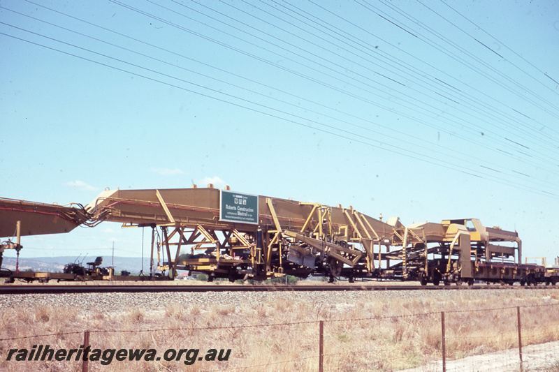 T05781
1 of 8 views of the work on the Kalgoorlie to Kwinana Rehabilitation Project featuring the P811 Track Replacement Machine, view of the P811
