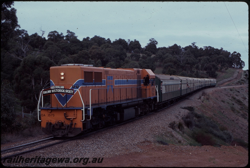 T07626
DA Class 1573, Up ARHS special, Australind consist, headboard, between Jarrahdale and Mundijong
