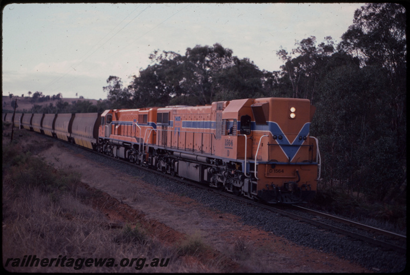 T07714
D Class 1564, unidentified DB Class, Down empty woodchip train, north of Manjimup, PP line
