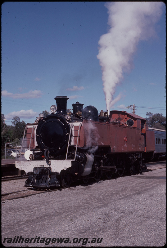T08065
DD Class 592, in undercoat, light engine steam trial, Armadale, SWR line
