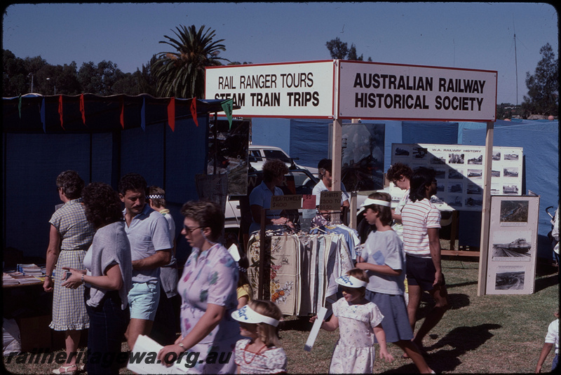 T08183
ARHS promotional stand for Perth People's Day at Ozone Park
