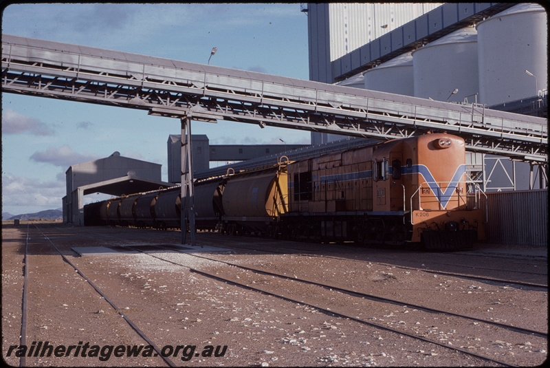 T08332
K Class 206, grain train, unloading, Esperance CBH
